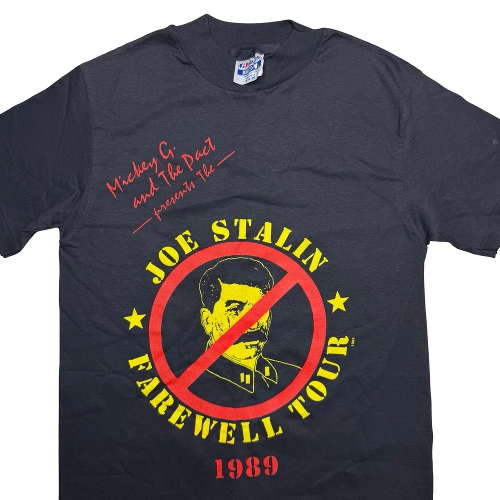 Vintage 80s Mikey G and the pact‎ x Joe Stalin farewell tour Soviet funny shirt